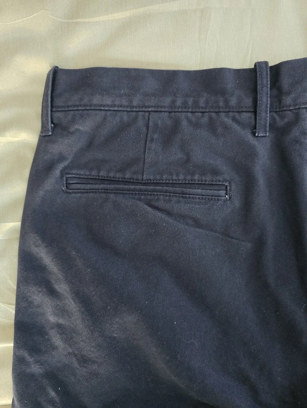 NWOT J CREW Broken-In Straight Chino Pants - Men's Cotton Casual Navy Blue 33x32